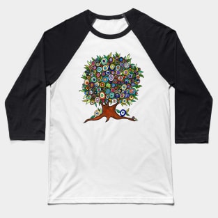 Evil Eye Tree Baseball T-Shirt